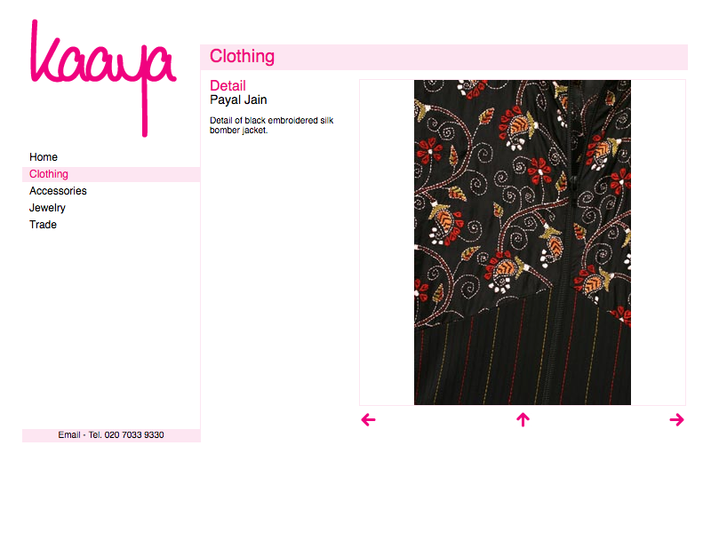 Kaaya web site image page