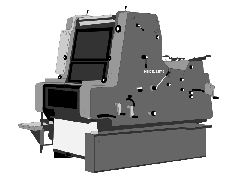 Heidelberg printer illustration