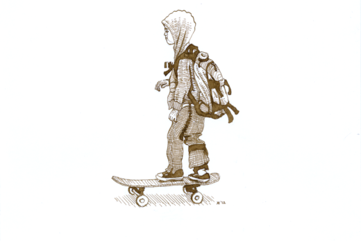 Young Japanese skater